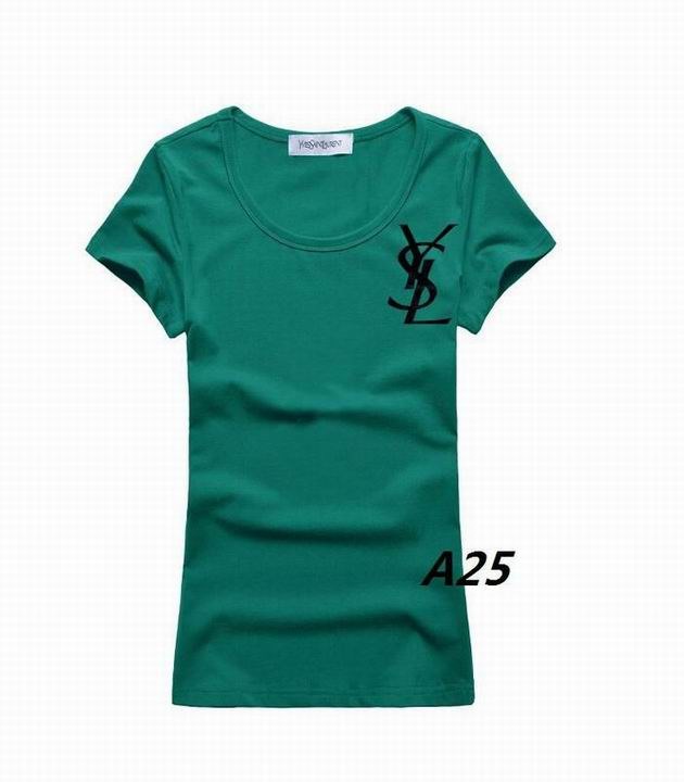 YSL short round collar T woman S-XL-101